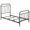 Livingston Metal Twin Open Frame Bed Dark Bronze