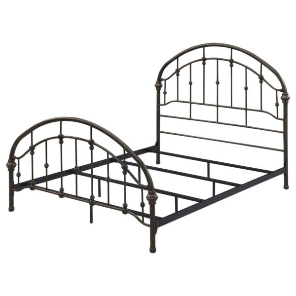 Rowan Metal Queen Open Frame Bed Dark Bronze