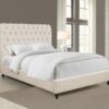 Devon 57-inch Upholstered Full Panel Bed Beige