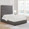 Camille Upholstered Queen Panel Bed Grey