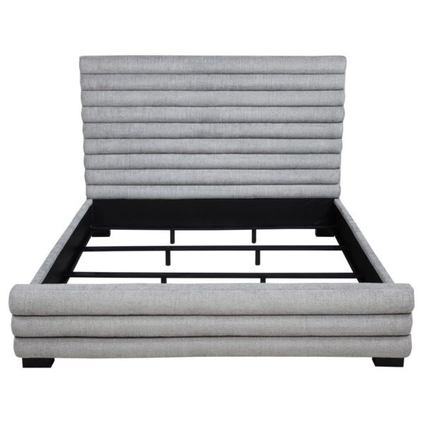 Patricia 58-inch Boucle Upholstered Eastern King Bed Grey