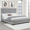 Patricia 58-inch Boucle Upholstered California King Bed Grey