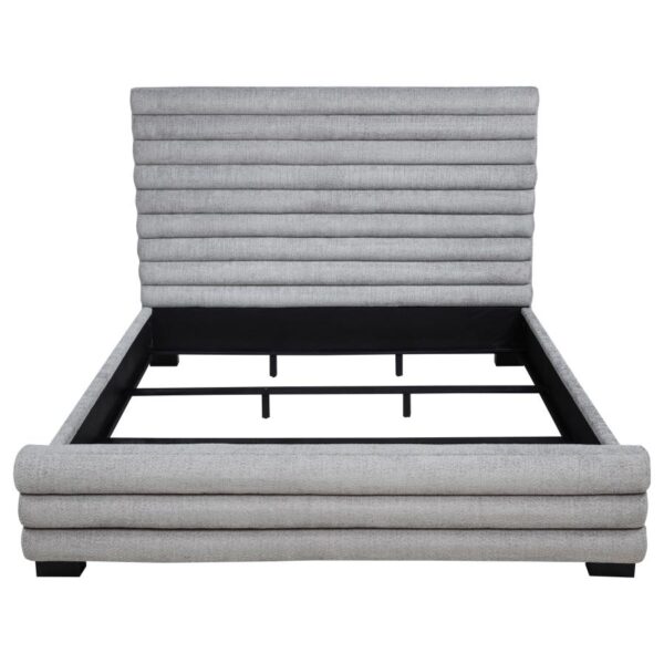 Patricia 58-inch Boucle Upholstered California King Bed Grey