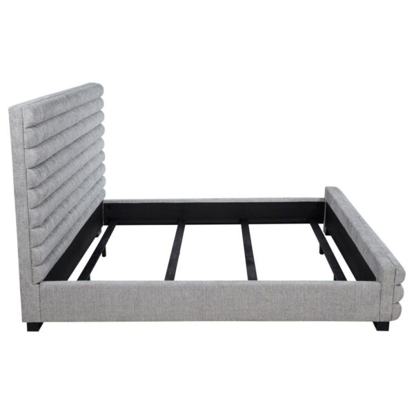 Patricia 58-inch Boucle Upholstered California King Bed Grey