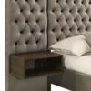 Marley Upholstered Queen Wall Panel Bed Light Brown
