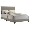 Dorian Fabric Upholstered Full Panel Bed Taupe
