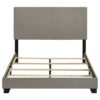 Dorian Fabric Upholstered Full Panel Bed Taupe