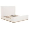 Nala Upholstered Eastern King Sleigh Bed Cream