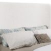 Nala Upholstered Eastern King Sleigh Bed Cream