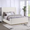 Nala Upholstered Queen Sleigh Bed Cream
