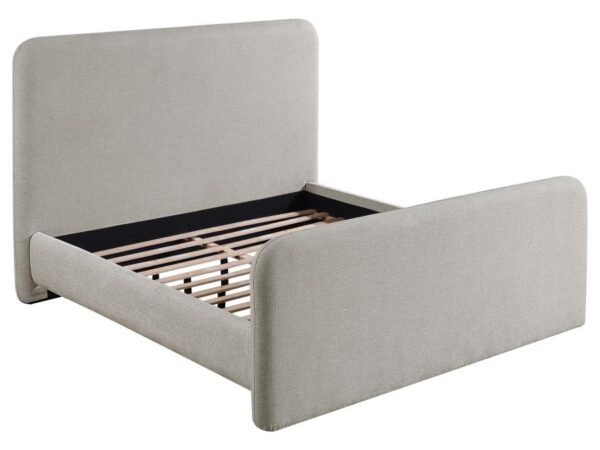 Wren Upholstered Eastern King Panel Bed Grey