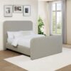 Wren Upholstered Queen Panel Bed Grey