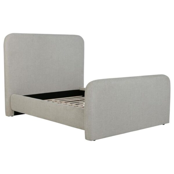 Wren Upholstered Queen Panel Bed Grey