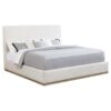 Knox Upholstered EASTERN KING Panel Bed Cream