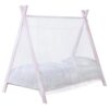Fultonville Metal Twin Tent Bed with 7-inch Mattress Pink