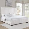 Natasha 65-inch Upholstered California King Bed Cream