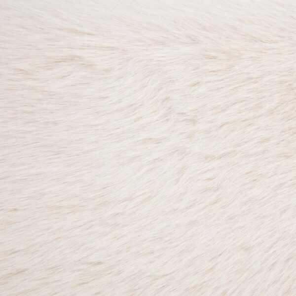 Rebecca Faux Fur Upholstered California King Bed Cream