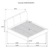 Mokena 46-inch Upholstered Eastern King Platform Bed Taupe