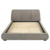 Mokena 46-inch Upholstered California King Platform Bed Taupe