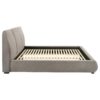 Mokena 46-inch Upholstered California King Platform Bed Taupe