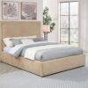 Lawson 54-inch Upholstered Queen Platform Bed Light Saddle