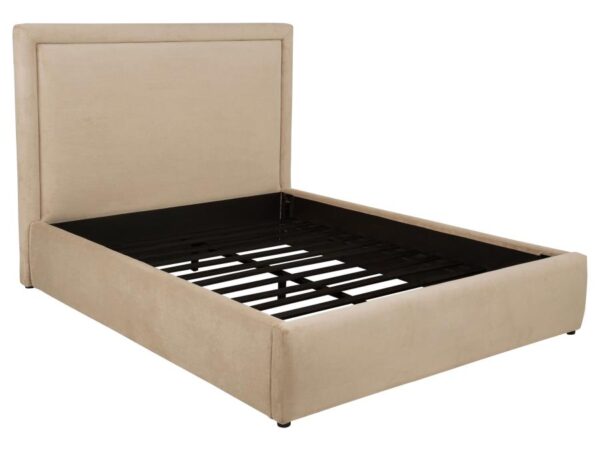 Lawson 54-inch Upholstered Queen Platform Bed Light Saddle