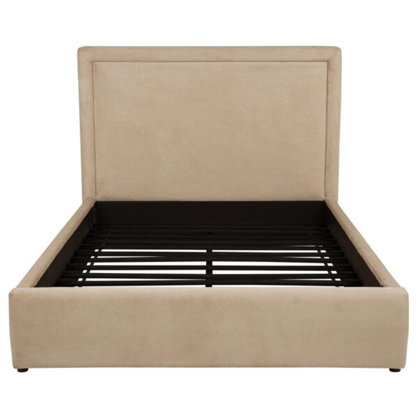 Lawson 54-inch Upholstered Queen Platform Bed Light Saddle