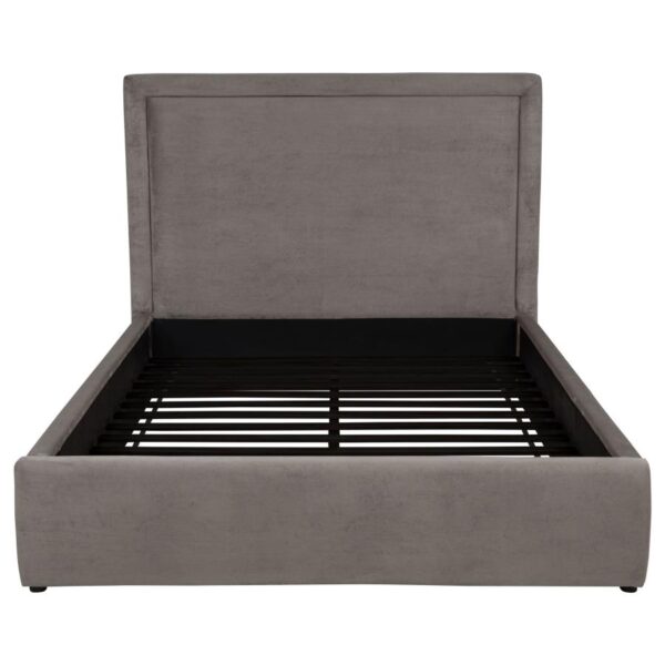 Lawson 54-inch Upholstered Queen Platform Bed Mushroom