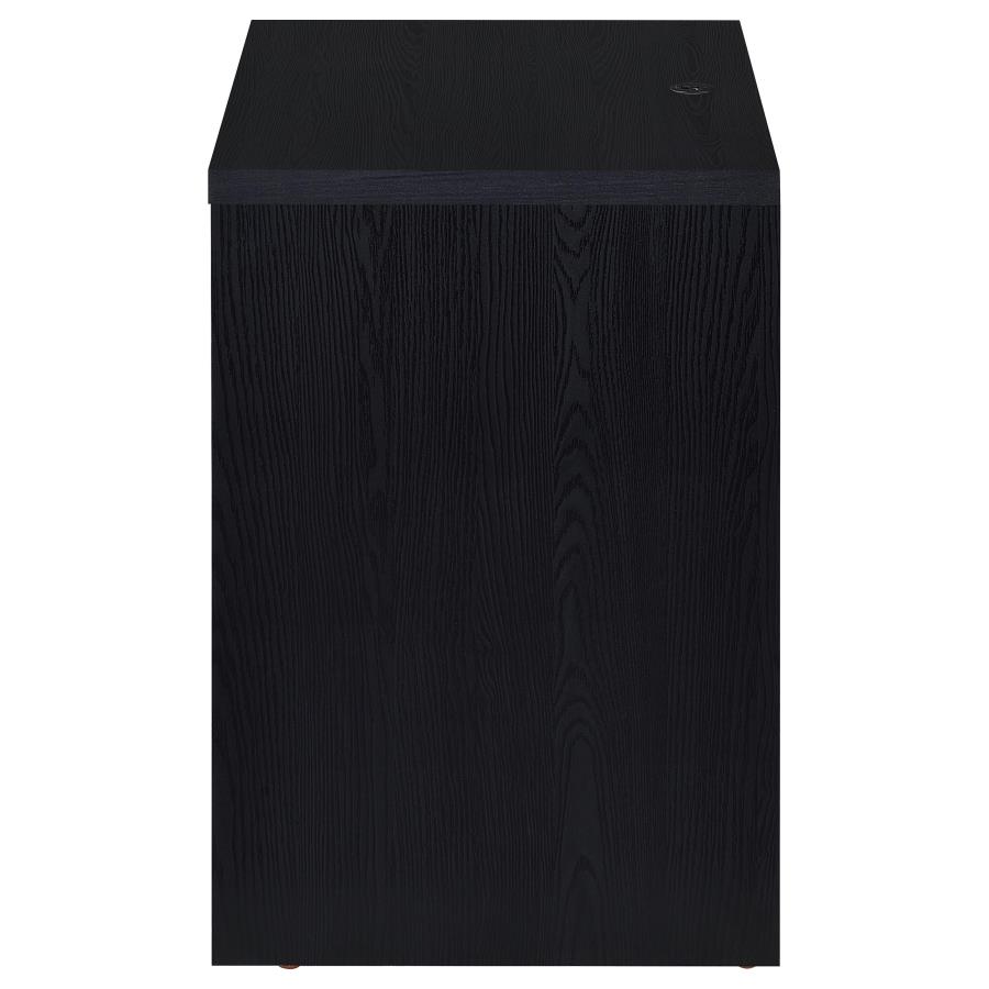 Westpark 2-drawer Nightstand LED Lights and USB Black