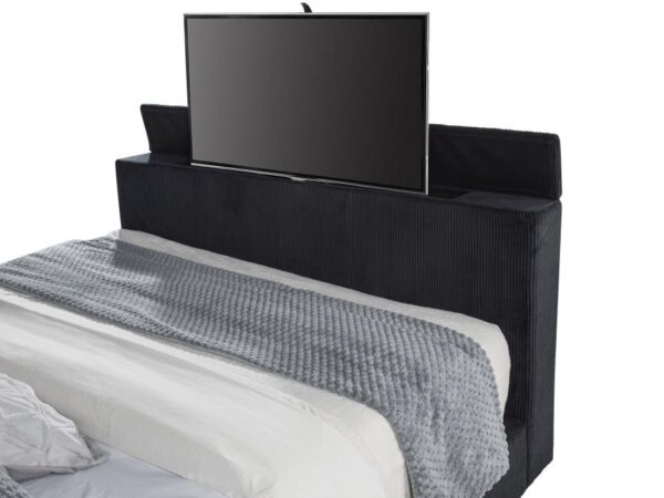 Tisdall California King Flame Visualizer TV Bed Black