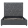 Bowfield Upholstered Eastern King Panel Bed Charcoal