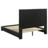 Medley Genuine Leather Eastern King Platform Bed Black