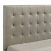 Medley Genuine Leather Eastern King Platform Bed Tan
