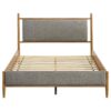 Mason 46-inch Queen Panel Platform Bed Grey and Light Brown