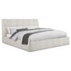 Nollet 48-inch Upholstered California King Platform Bed Cream