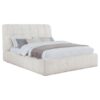 Nollet 48-inch Upholstered Queen Panel Platform Bed Cream