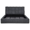 Nollet 48-inch Upholstered California King Platform Bed Grey