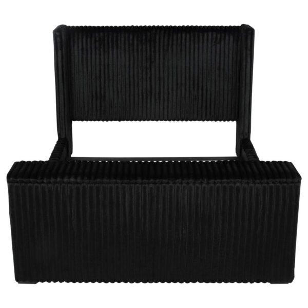 Centergrove Upholstered California King Wingback TV Bed Black