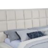 Dreux Upholstered Queen Panel Platform Bed Cream