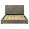Delsea Upholstered Eastern King Platform Bed Light Brown