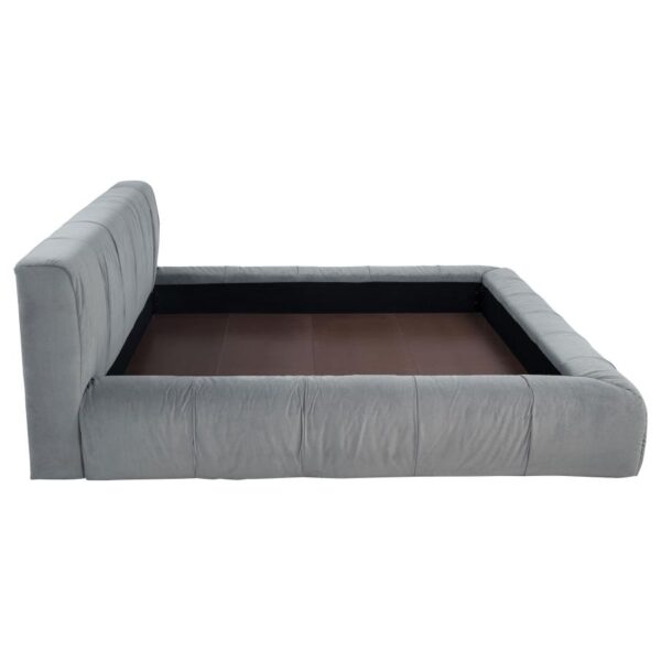 Wilshire Upholstered California King Platform Bed Grey