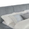 Wilshire Upholstered California King Platform Bed Grey