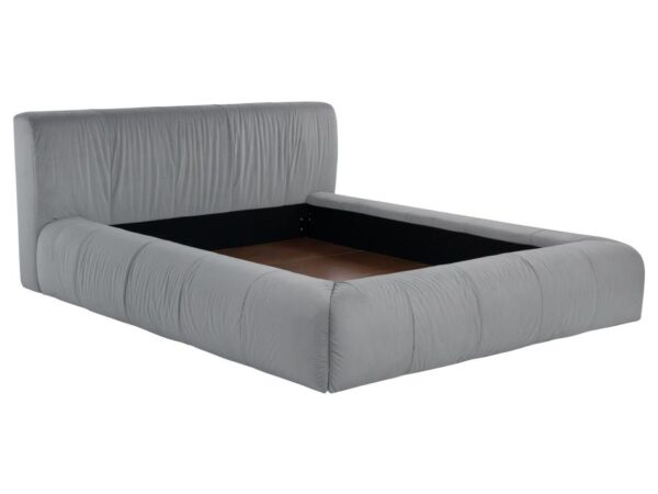 Wilshire Upholstered Queen Platform Bed Grey