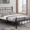 Novak 48-inch Metal Full Open Frame Bed Matte Black