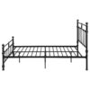 Novak 48-inch Metal Full Open Frame Bed Matte Black