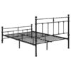 Novak 48-inch Metal Full Open Frame Bed Matte Black