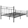 Novak 48-inch Metal Full Open Frame Bed Matte Black