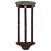 Edite Round Marble Top Plant Stand Merlot