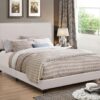 Boyd Upholstered Eastern King Panel Bed Ivory