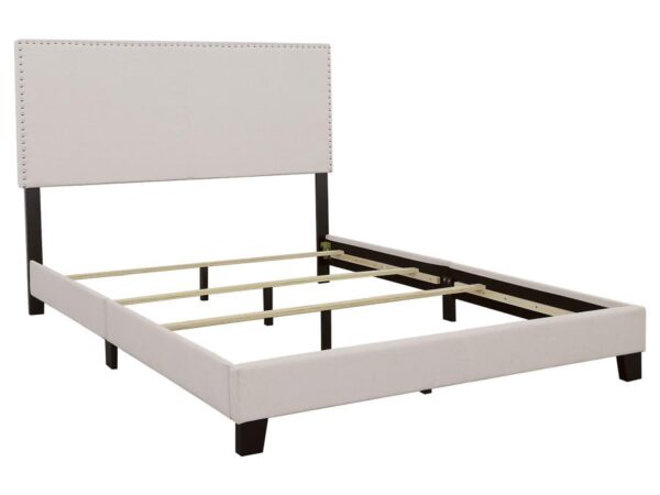 Boyd Upholstered Queen Panel Bed Ivory